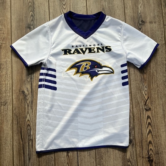 Baltimore Ravens Flag Football Jersey Youth Large Reversible - Picture 4 of 5